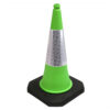 School Road Safety Green 750mm Traffic Road Safety Cone with reflective sleeve