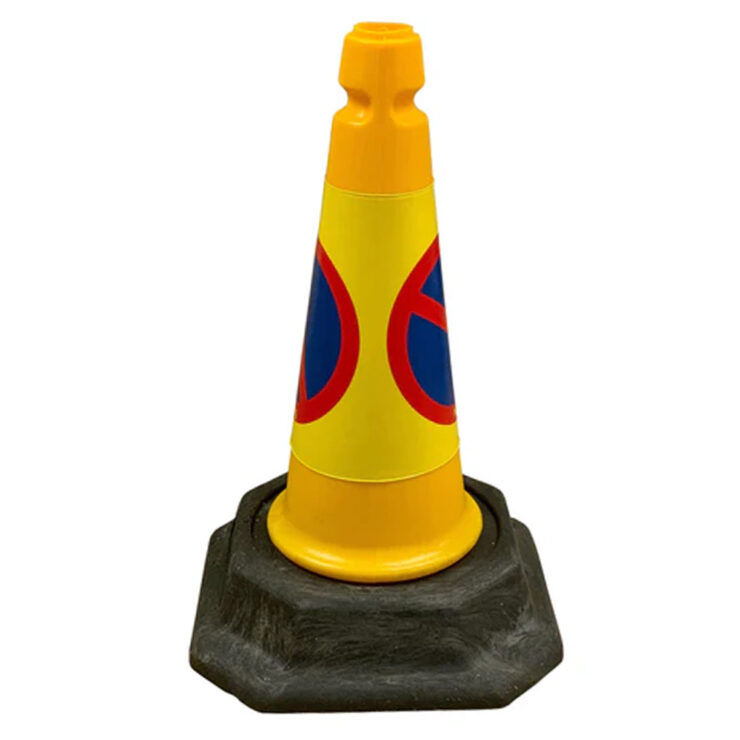 Yellow Road Safety No Waiting Traffic Cone