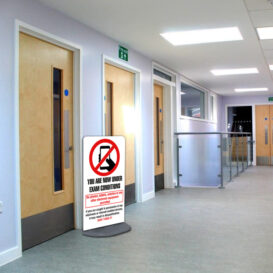 Corridor / Classroom Entrance - Exam Conditions Sign alternate image