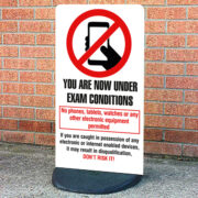 Exam Conditions Sign