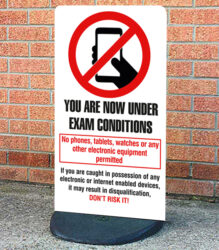 Corridor / Classroom Entrance – Exam Conditions Sign