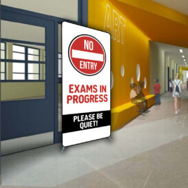 Quality Lightweight Tube Display - Exam Disruption / Disturbance message or custom graphics