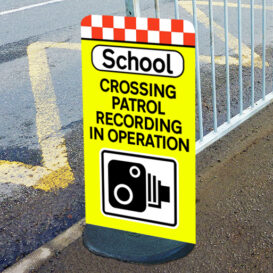 Crossing Patrol Recording - Patrol Body Cam Pavement Sign