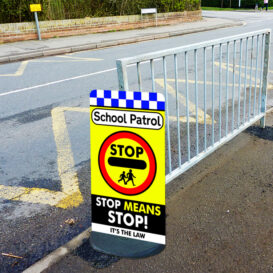 School Patrol - Stop Means STOP! - Crossing Pavement Sign alternate image