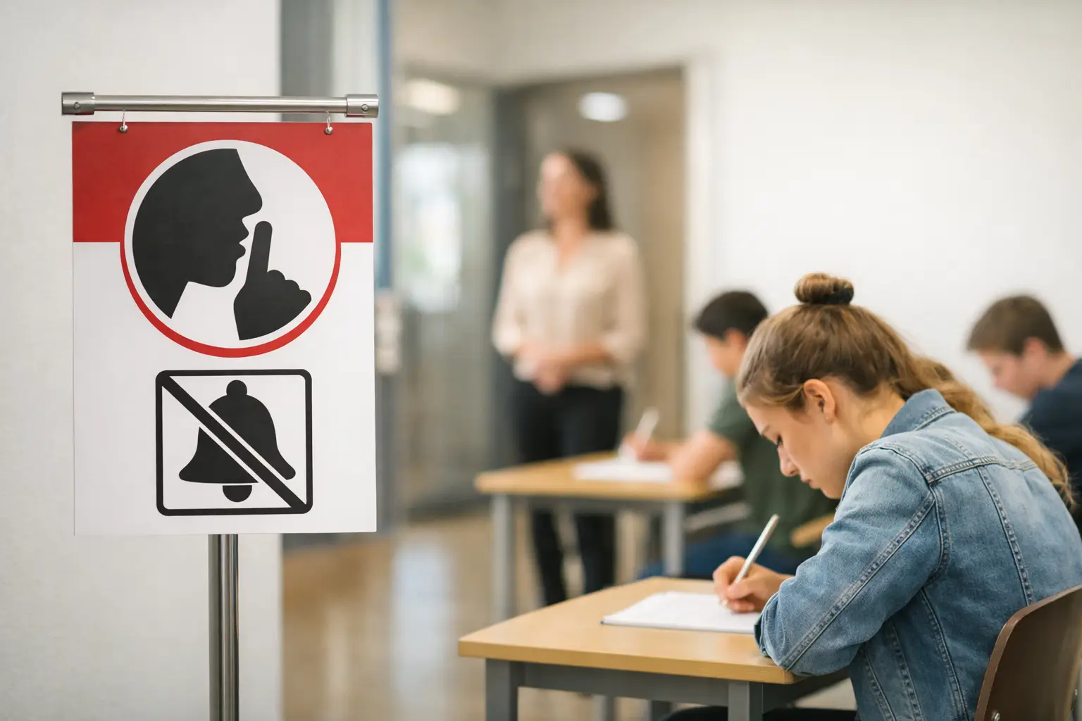 Exam Quiet Signs for Schools That Reduce Disruption