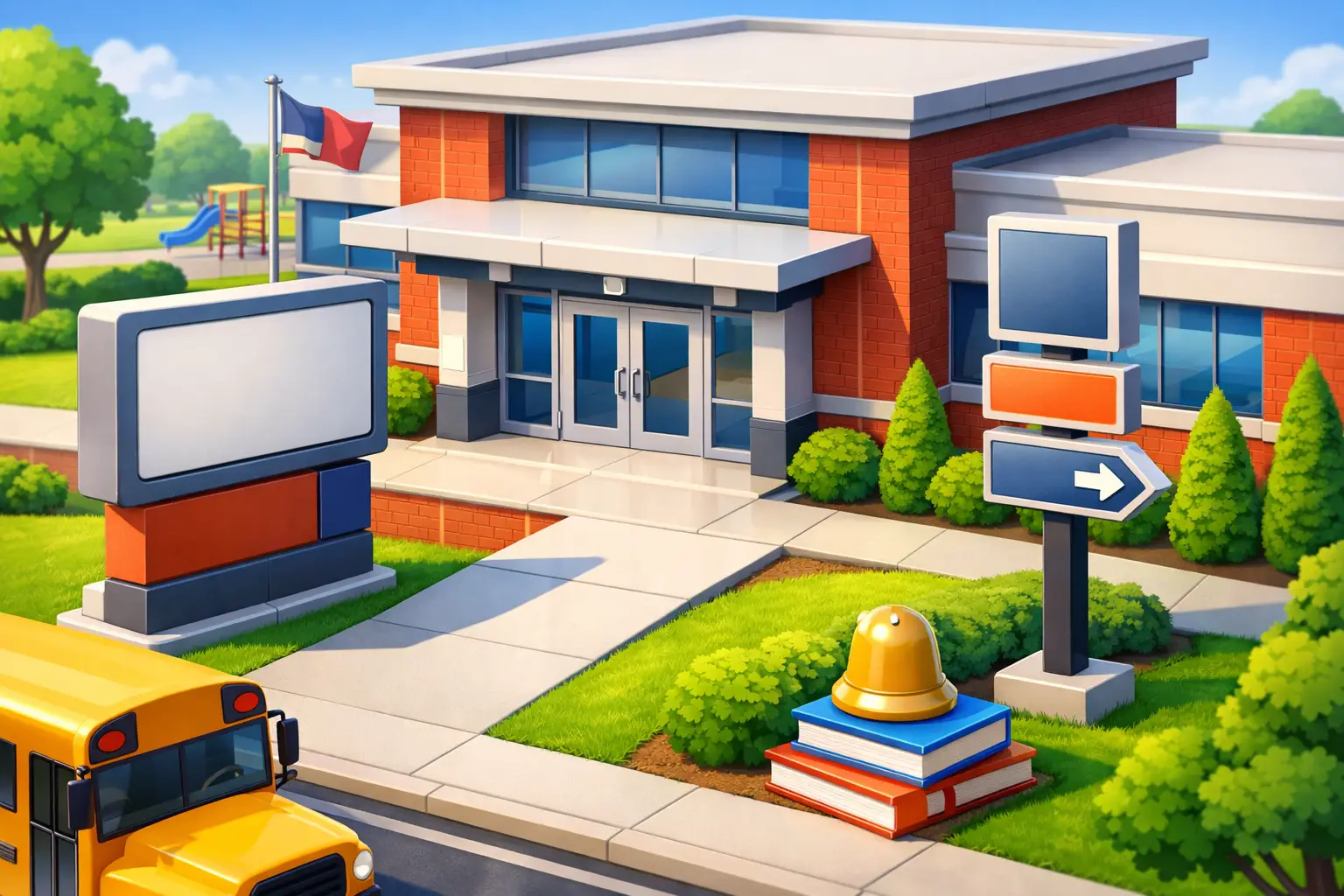 Main Entrance School Signage That Works Harder