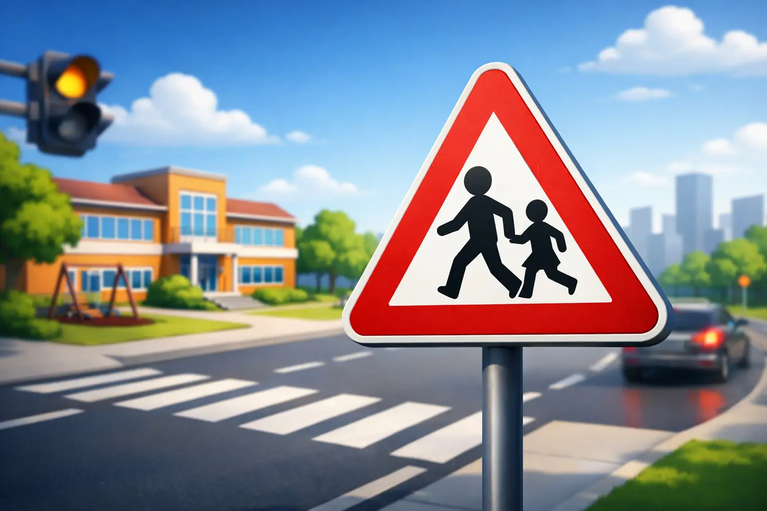 Road Safety Kiddie Cut Pavement Warning Road Signs