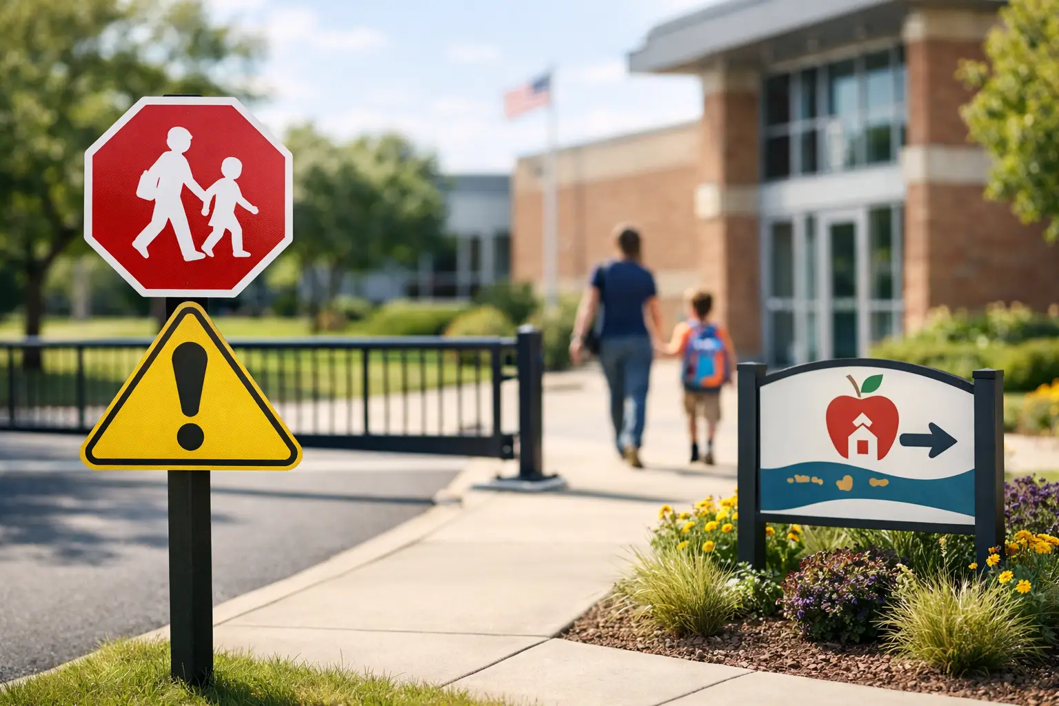 School Entrance Signs That Improve Safety and Welcome