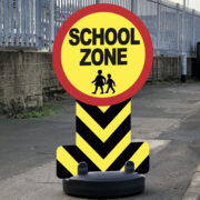 Safety Message Free Standing Pavement Signs