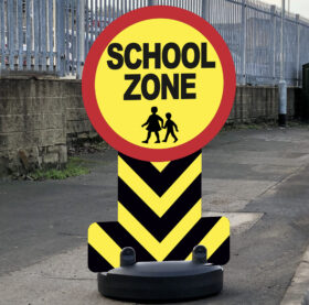 Safety Message Free Standing Pavement Signs