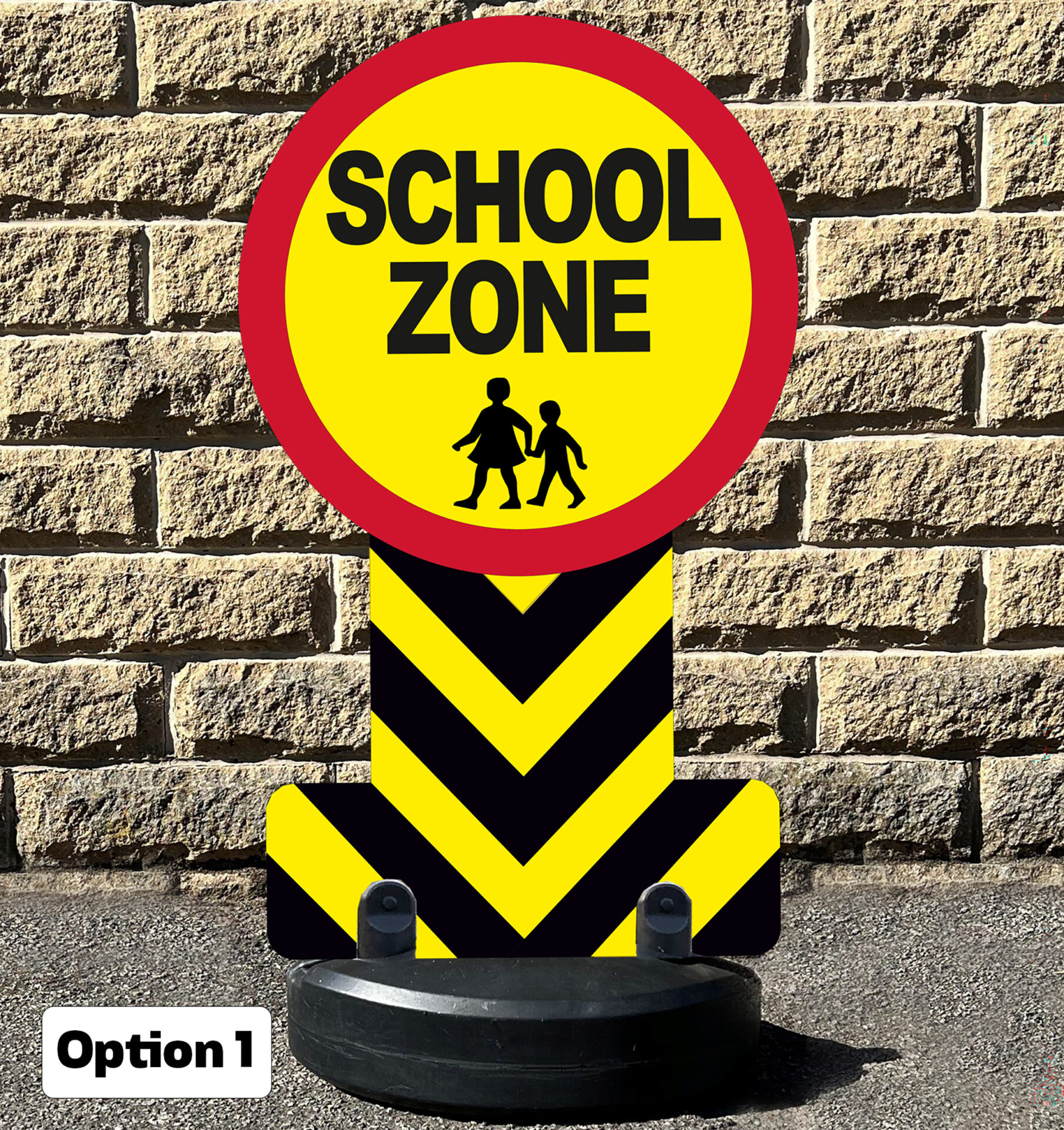 Safety Message Free Standing Pavement Signs - Image 2