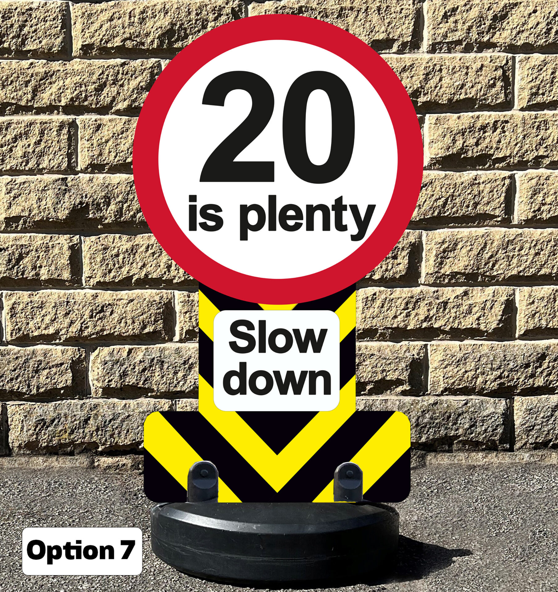 Safety Message Free Standing Pavement Signs - Image 8