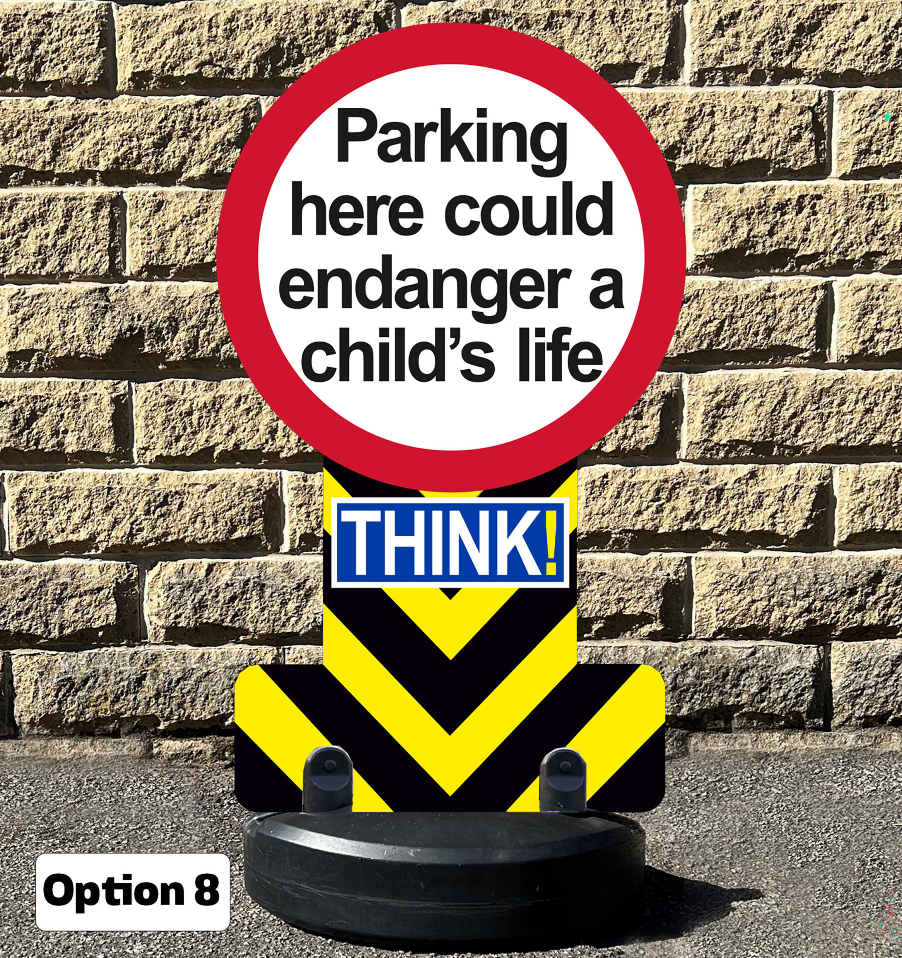 Safety Message Free Standing Pavement Signs - Image 9