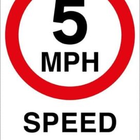 5mph Speed Limit Sign alternate image