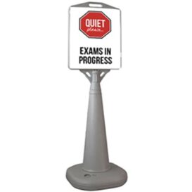 Quiet Please Exams In Progress Bus Stop Sign