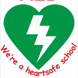 AED Heartsafe School Sign alternate image