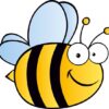 Bumble Bee Fun Character Aluminium Wall / Fence Sign - Image 2