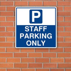 Staff Car Parking Sign alternate image
