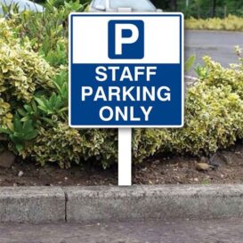 Staff Car Parking Sign