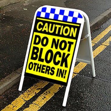 caution-block do not block others in