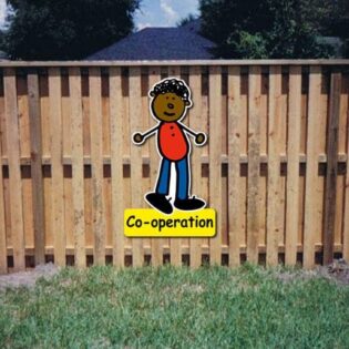 Co-operation Core Value Kiddie Sign