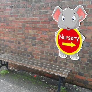Elephant Nursery Entrance Sign