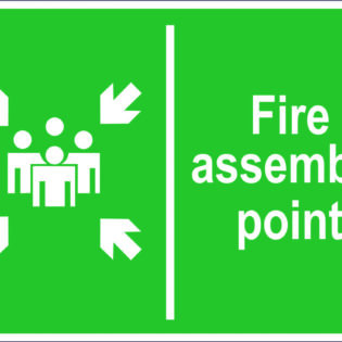 Fire Assembly Point Sign alternate image