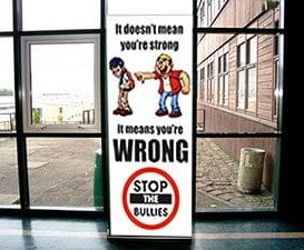 'It's not strong its WRONG' Pull Up Banner