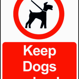 Keep Dogs on Leads Sign alternate image