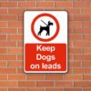 Keep Dogs on Leads Sign
