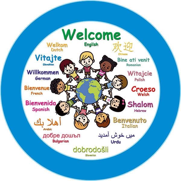 Multicultural Welcome Perspex Sign - Signs2Schools