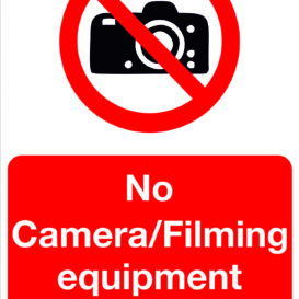 No Camera / Filming Equipment alternate image