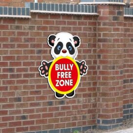 Custom Panda Bully Free Zone Sign