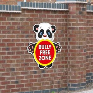 panda-bully-free-zone-sign-own-wording-how-would-you-like-to-fit-the-sign-small-version-for-fence-fixings-2-1585-p bully free zone sign