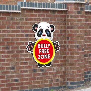 panda-bully-free-zone-sign-own-wording-how-would-you-like-to-fit-the-sign-small-version-for-fence-fixings-2-1585-p bully free zone sign