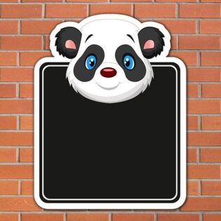 Panda Topped Chalkboard