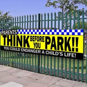PARENTS Child Safety School PVC Banner