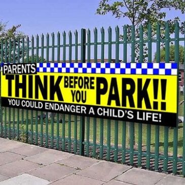 PARENTS Child Safety School PVC Banner