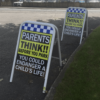 PARENTS THINK CHILD SAFETY Pavement safety sign - Image 2