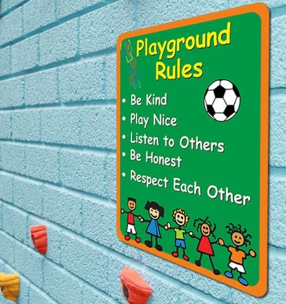 Playground Rules Sign - Signs2Schools