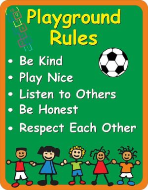 Playground Rules Sign - Signs2Schools