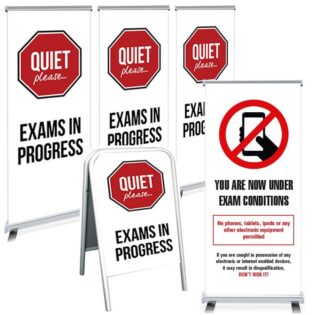 Exams in Progress - Banners and A Boards MULTI PACK