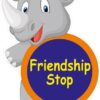 friendship stop rhino funny sign