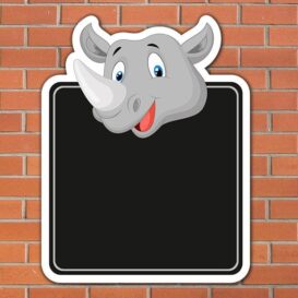 Rhino Topped Chalkboard