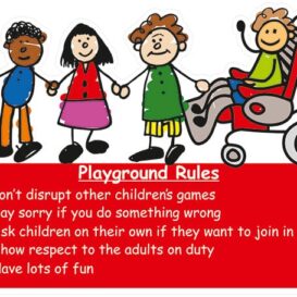 Playground Rules Kiddies Sign alternate image