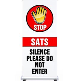 Sats Silence Pull Up Banner alternate image