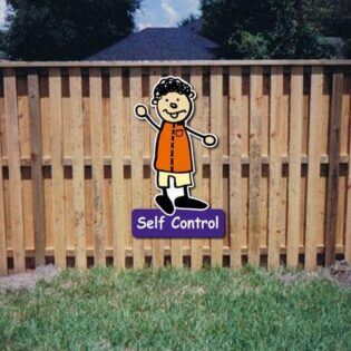 Self Control Core Value Kiddie Sign