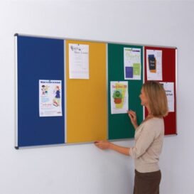 Shield Multi-banked noticeboards