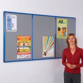 Shield Resist-a-frame Multi-banked noticeboards
