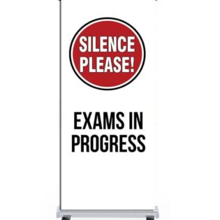 Silence Please Exams in Progress Pull Up Banner alternate image